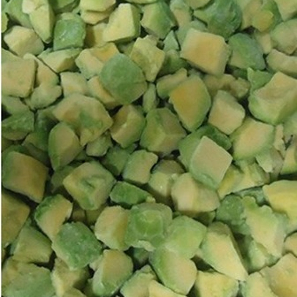 Palta Hass IQF, pulpa estabilizada